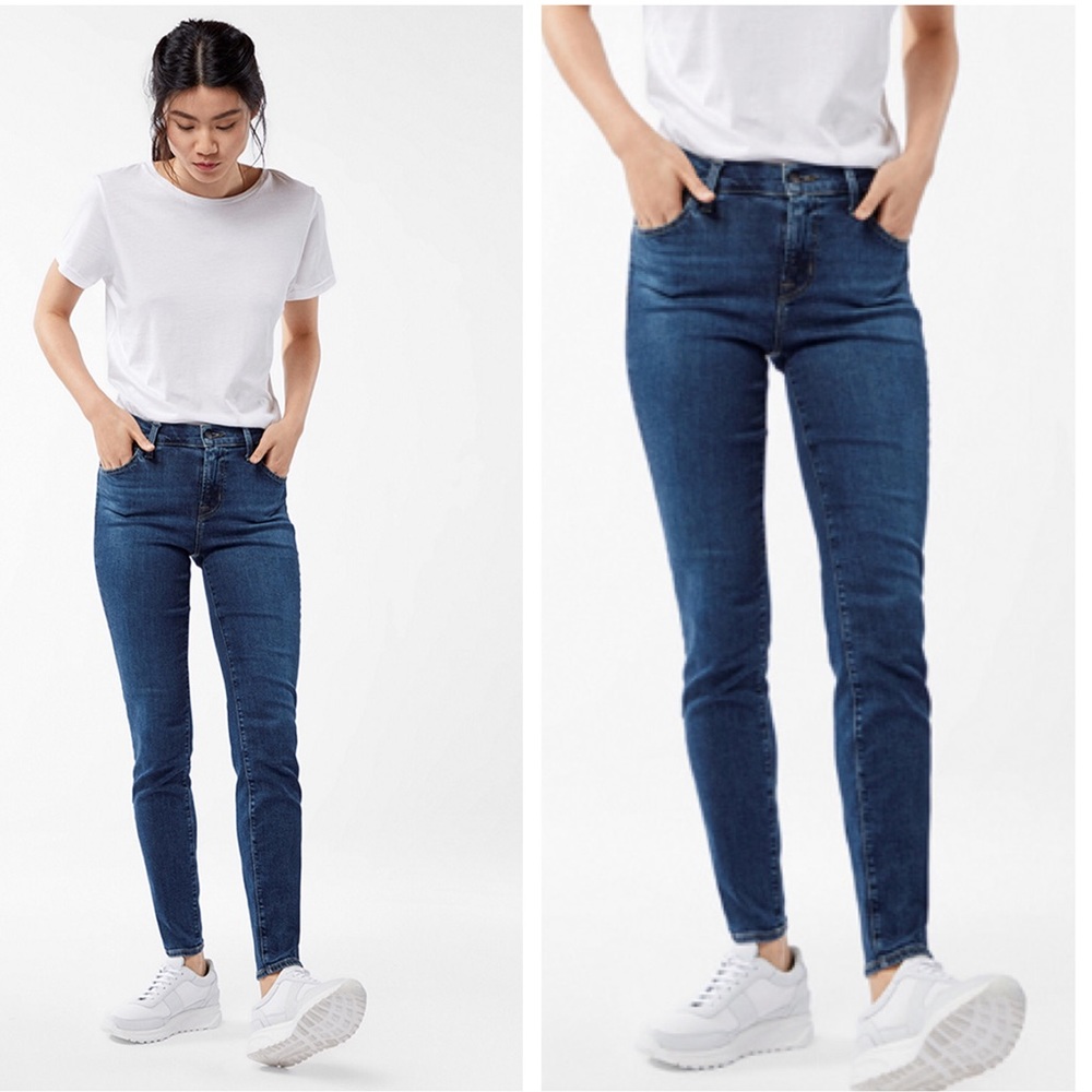 J Brand Maria High Rise Skinny Jeans in Moral - Picture 1 of 6